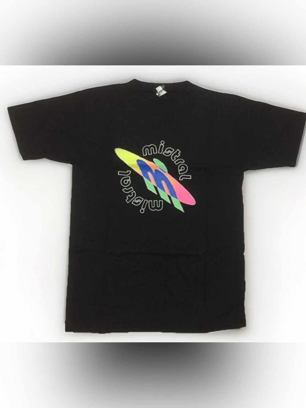 Vintage 90s Mistral T-shirt Single Stitch Size Medium Windsurfing Shirt Beachbum